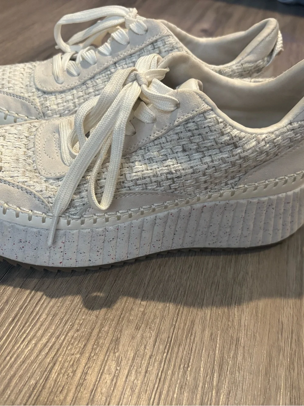Universal Thread White Platform Knit Sneaker
